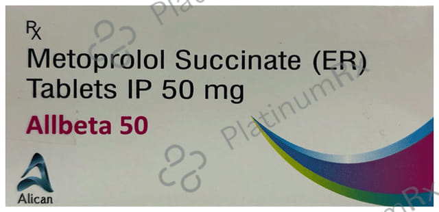 Allbeta 50mg Tablet ER 10s