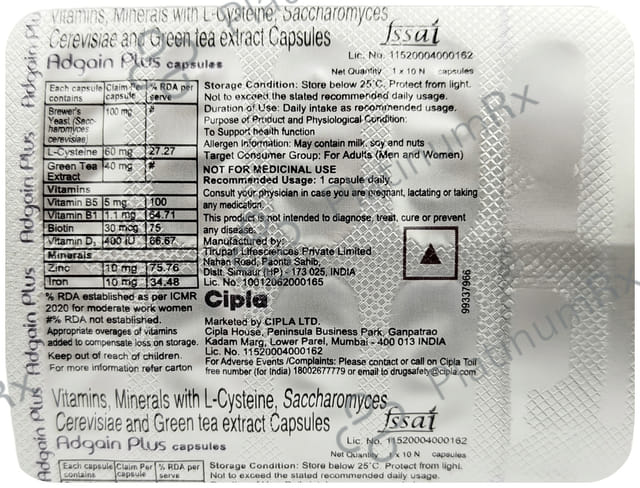 Adgain Plus Capsule 10s