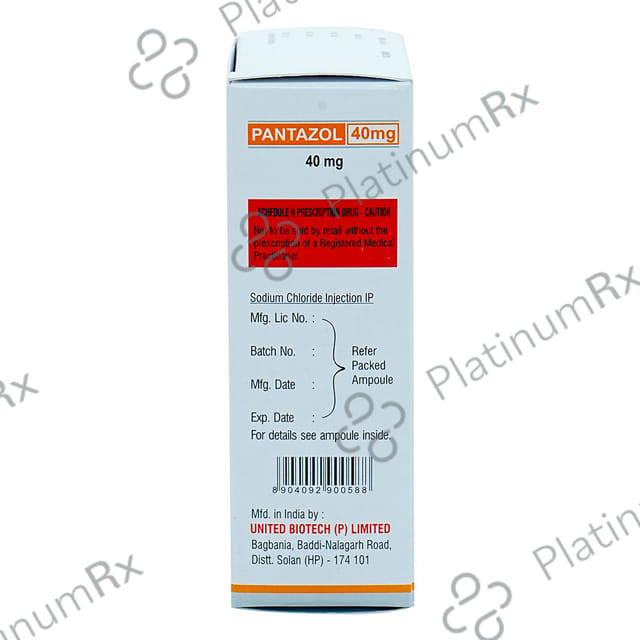Pantazol 40mg Injection 1 Injection United Biotech Pvt