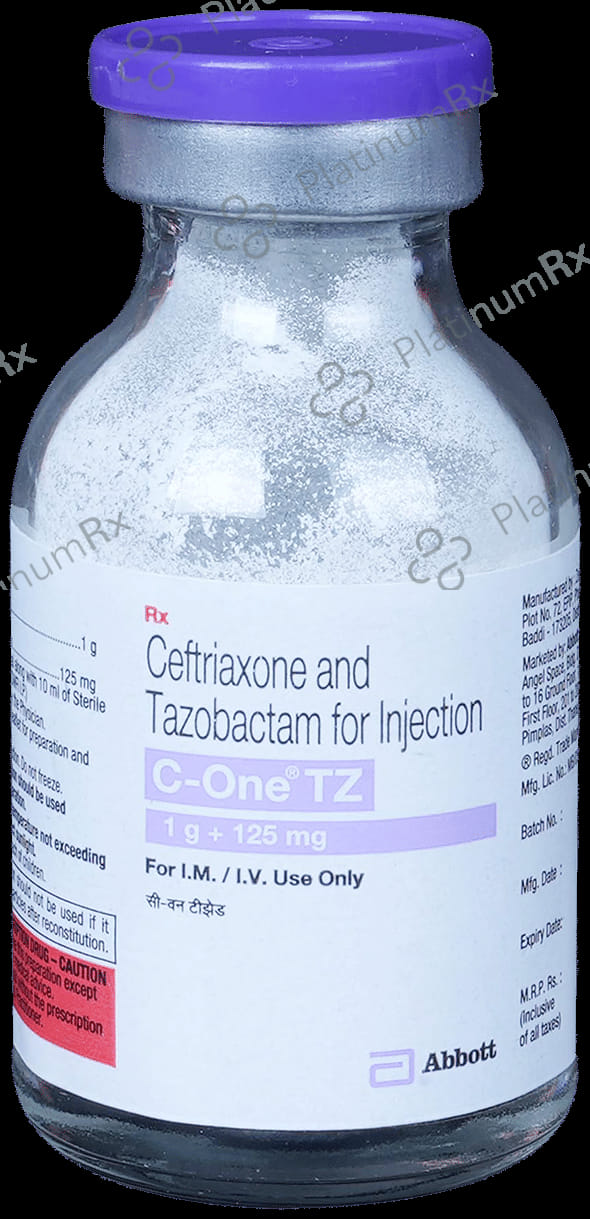 C One TZ 1000/125mg Injection 1s