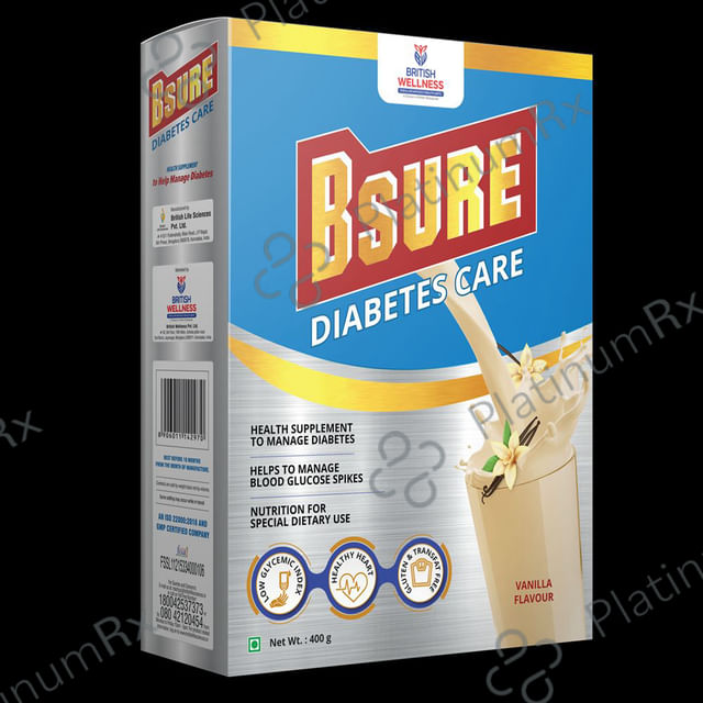 B Sure Diabetes Vanilla Flavour Powder 400gm