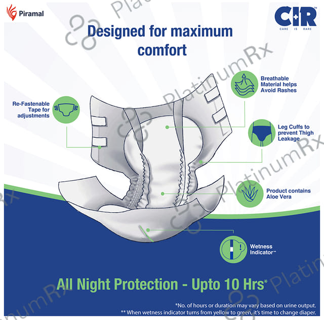 CIR Premium Adult Unisex Diaper 10s