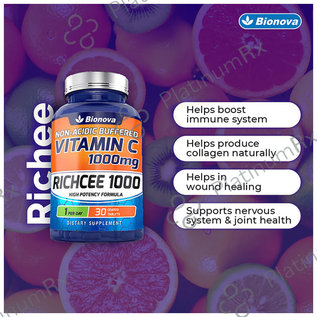 Bionova Richcee Vitamin C 1000mg Tablet 30s