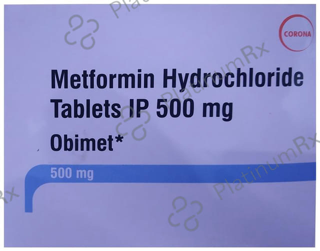 Obimet 500mg Tablet 15s