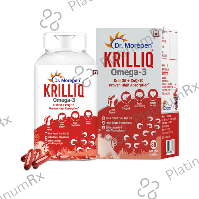 Dr. Morepen Krilliq Omega 3 Softgel Capsule