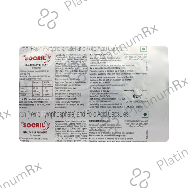 New Socril Capsule 15s