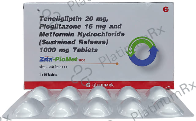 Zita Piomet 1000mg Tablet SR 10s