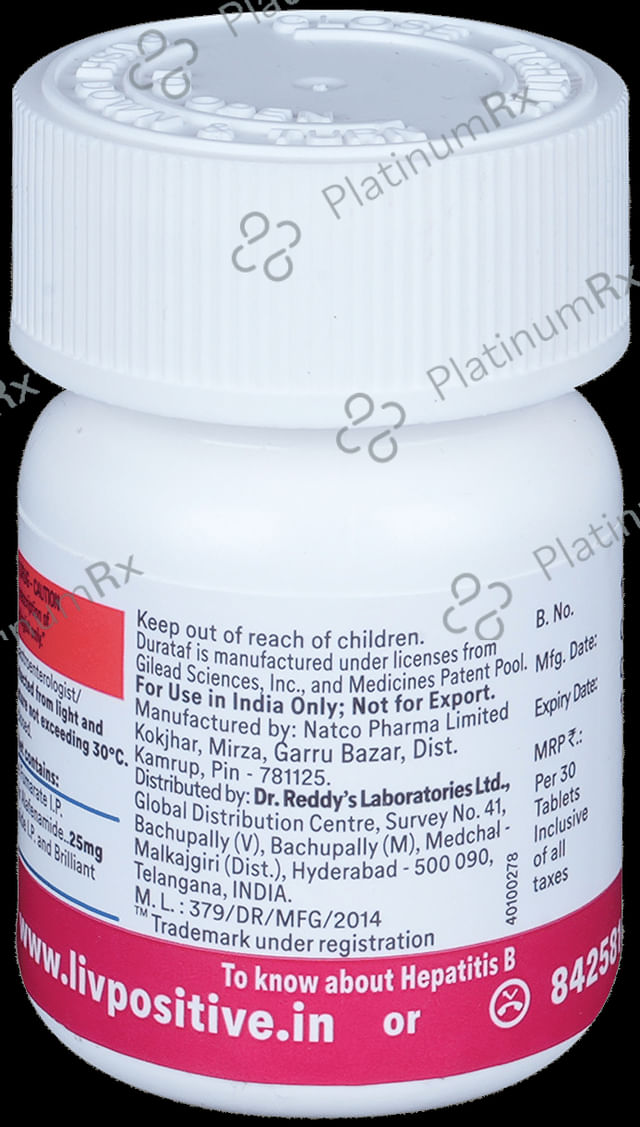 Durataf 25mg Tablet 30s
