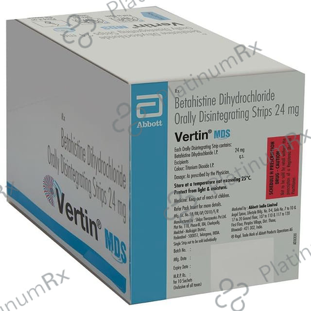 Vertin MDS Orally Disintegrating Strip 10s