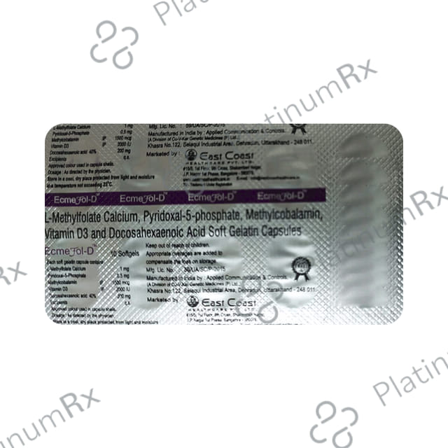 Ecmefol D Soft Gelatin Capsule 10s