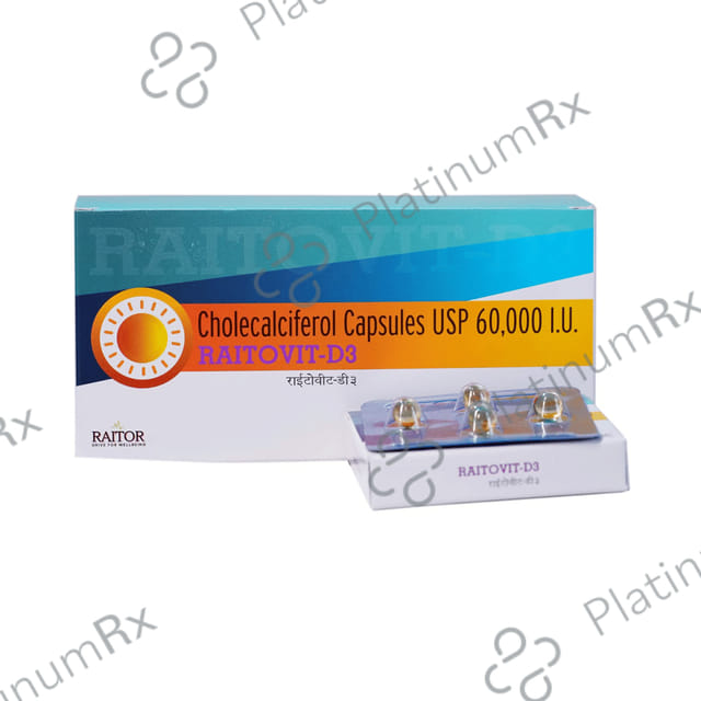 Raitovit-D3 Soft Gelatin Capsule (4 Each)