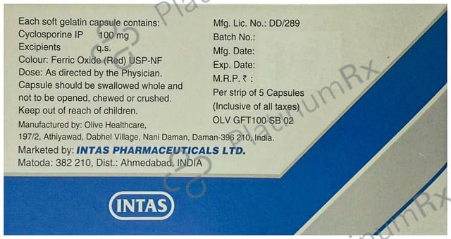 Grafotas 100mg Capsule 5s