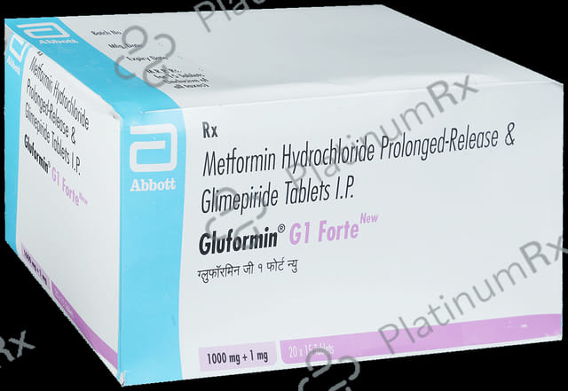 Gluformin G Forte 1/1000mg Tablet PR 15s