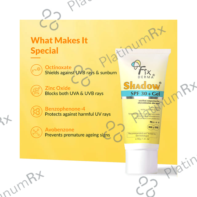 Fixderma Shadow Gel SPF 30 40gm