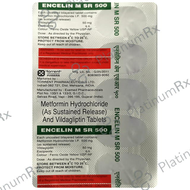 Encelin M 500/50mg Tablet 10s