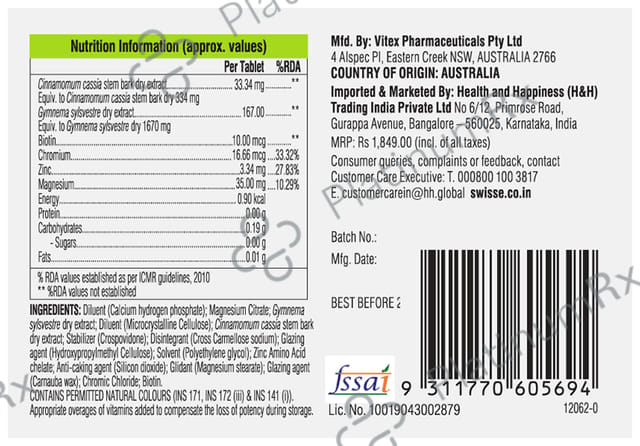 Swisse Ultiboost Metabolism+ - For Digestion & Detox - Tablet