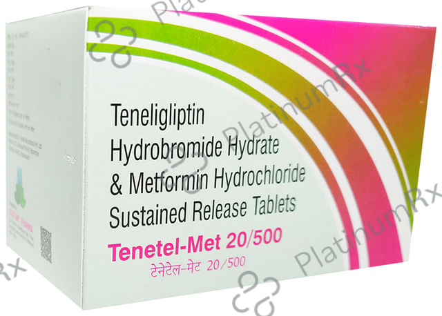 Tenetel Met 20/500mg Tablet SR 10s