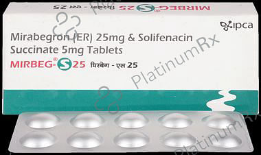 Mirbeg S 25/5mg Tablet ER 10s
