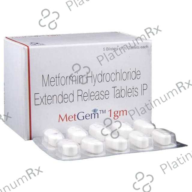 Metgem 1gm ER Tablet 10s