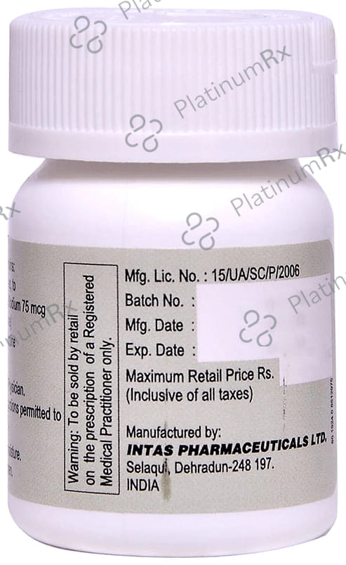 Lethyrox 75mg Tablet 100s