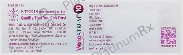 Vonostrum 10mg Tablet 10s