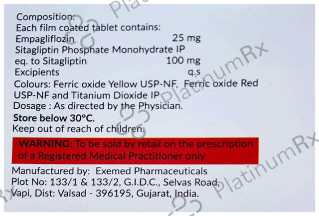 Empahope S 25/100mg Tablet 10s