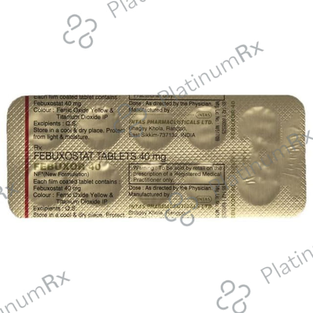 Febuxor 40mg Tablet 10s