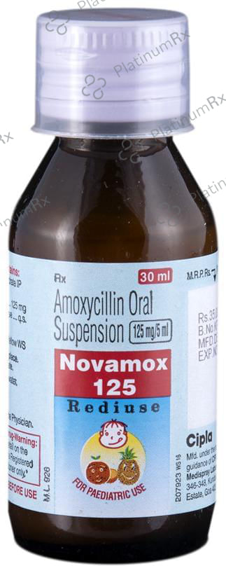 Novamox 125mg Rediuse Oral Suspension 60ml