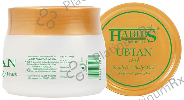 Habibs Ubtan Scrub Face Body Wash Powder (100gm Each) 6 jar
