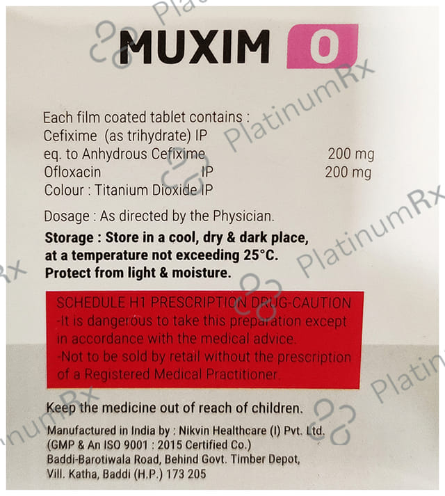 Muxim O 200mg/200mg Tablet