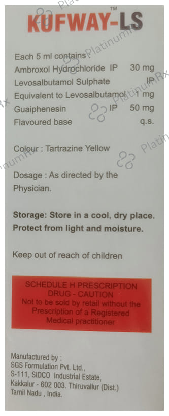 Kufway LS Syrup Strawberry Sugar Free 100ml