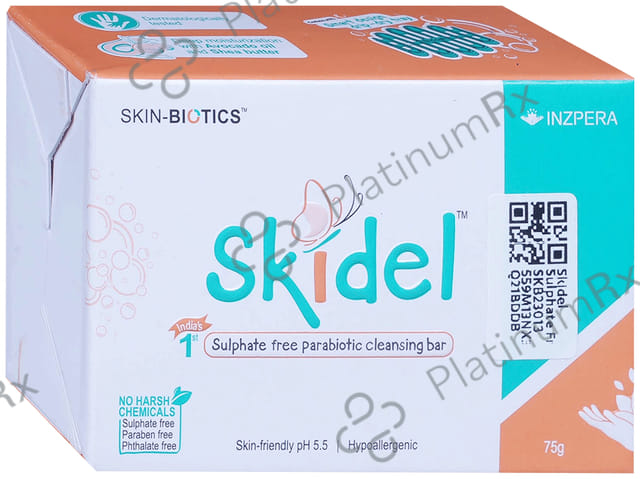 Skidel Sulphate Free Parabiotic Cleansing Bar