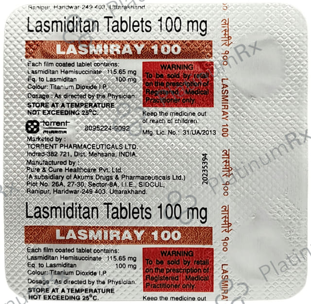 Lasmiray 100mg Tablet 4s