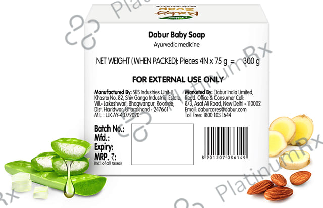 Dabur Baby Soap (75gm Each)
