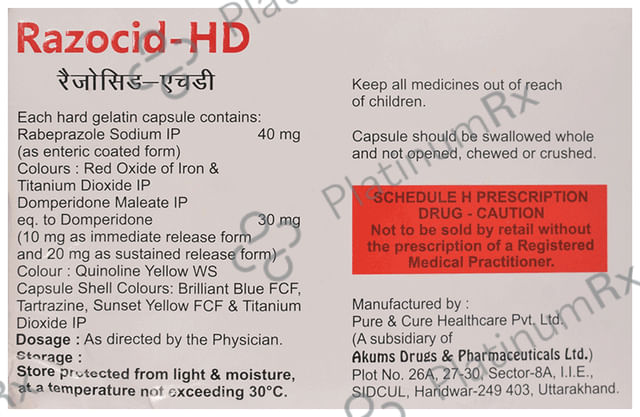 Razocid HD 30mg/20mg Tablet