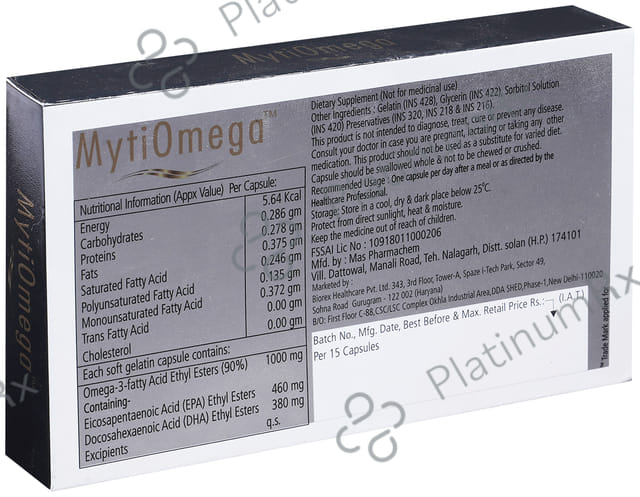 Mytiomega Soft Gelatin Capsule