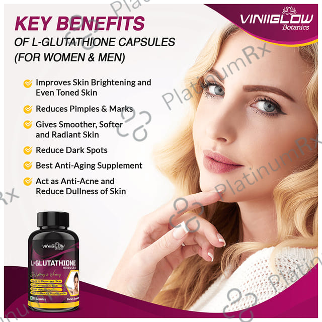 Viniiglow Botanics L-Glutathione Reduced Capsule