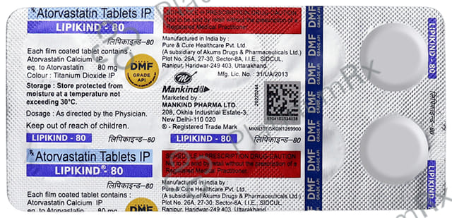 Lipikind 80mg Tablet