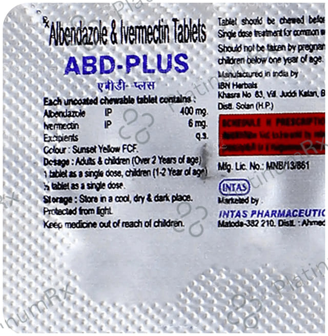 Abd Plus 6/400mg Tablet 1s
