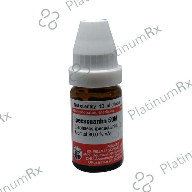 Dr Willmar Schwabe Germany Ipecacuanha (Cephaelis Ipecacuanha) Dilution 50M
