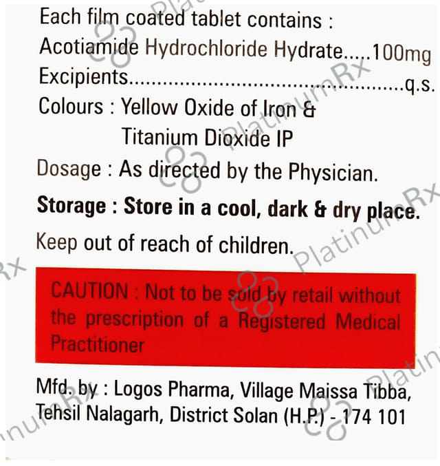 Acotlar 100mg Tablet 10s