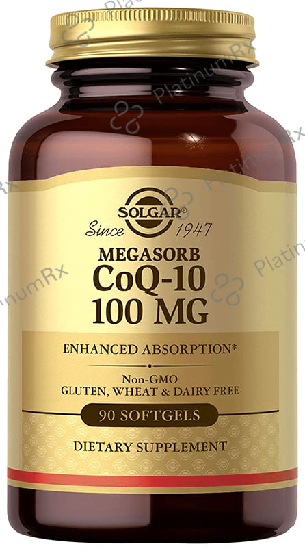 Solgar Megasorb CoQ 10 100mg Softgel Soft Gelatin Capsule