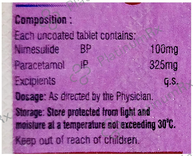 Nimbond P 100/325mg Tablet 10s