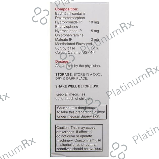 Ascoril D Junior 2/10/5mg Cough Syrup 60ml