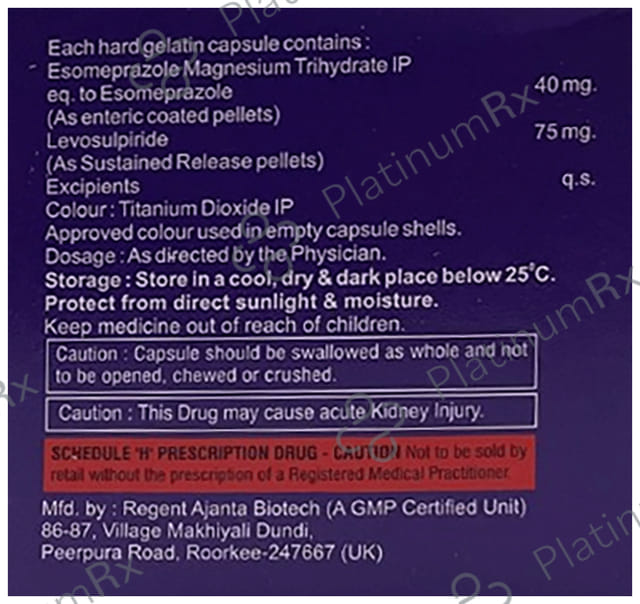 Esoarc 40/75mg LS Capsule SR 10s