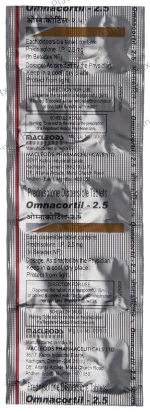 Omnacortil 2.5mg Tablet DT 10s