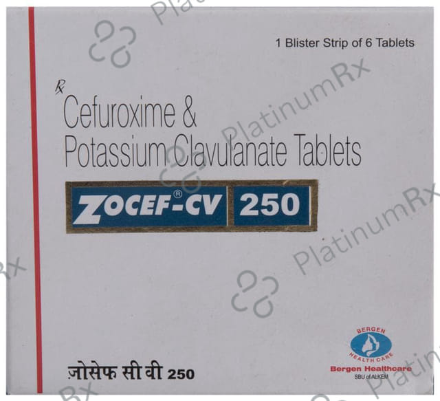 Zocef CV 250/125mg Tablet 6s