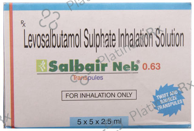 Salbair Neb 0.63 Transpules Solution for inhalation 1s