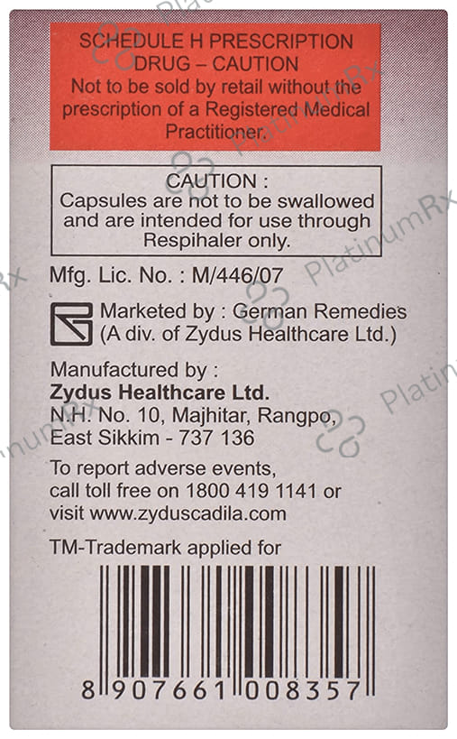 Formosone 250/6mcg Respicap 30s