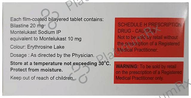 Bilast M 20/10mg Tablet 15s